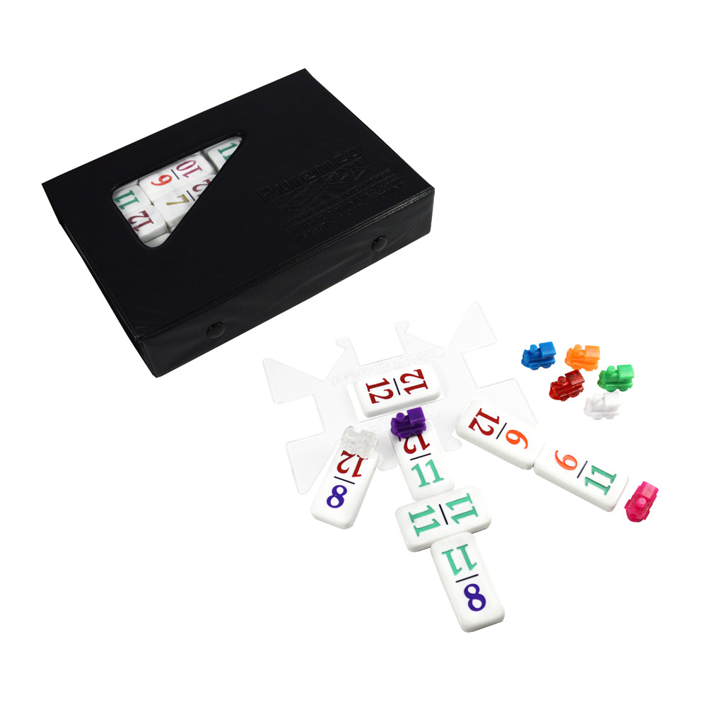 Number Dominoes Premium Double 12 Set with Color-Coded Tiles