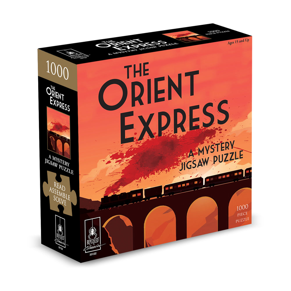 Death on the Istanbul Express 1000Piece Mystery Jigsaw Puzzle Toys