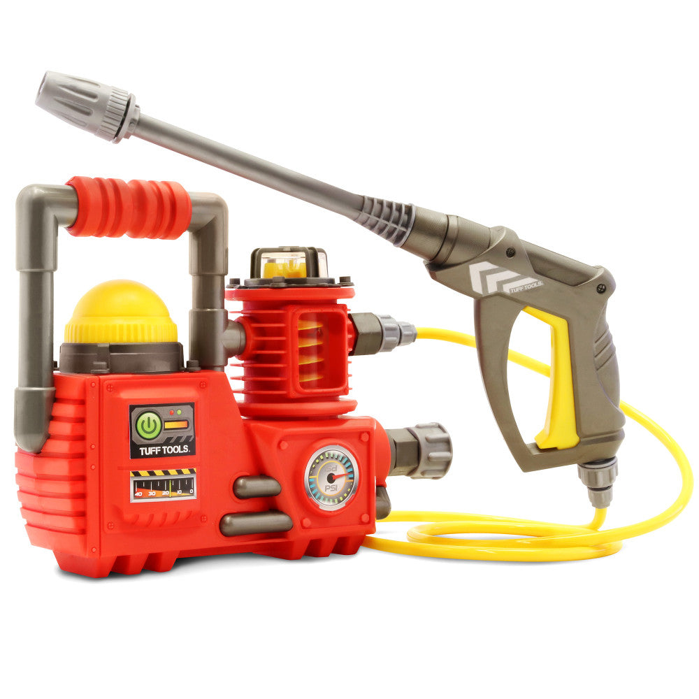 Tuff Tools Kids Power Washer - Realistic Water-Spraying Toy - Ages 3+