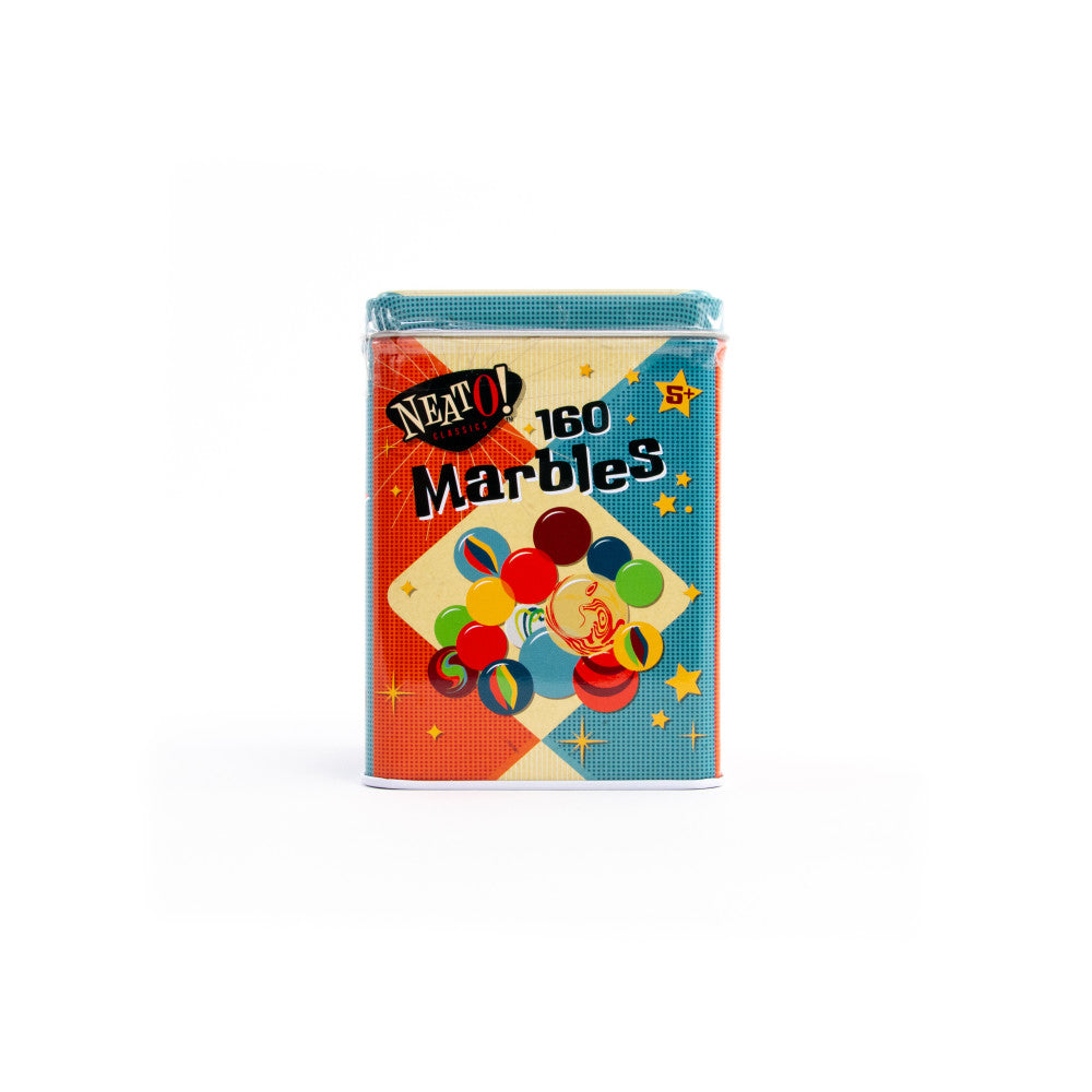 Neato! Classics 160 Marbles in a Tin Box by Toysmith - Retro