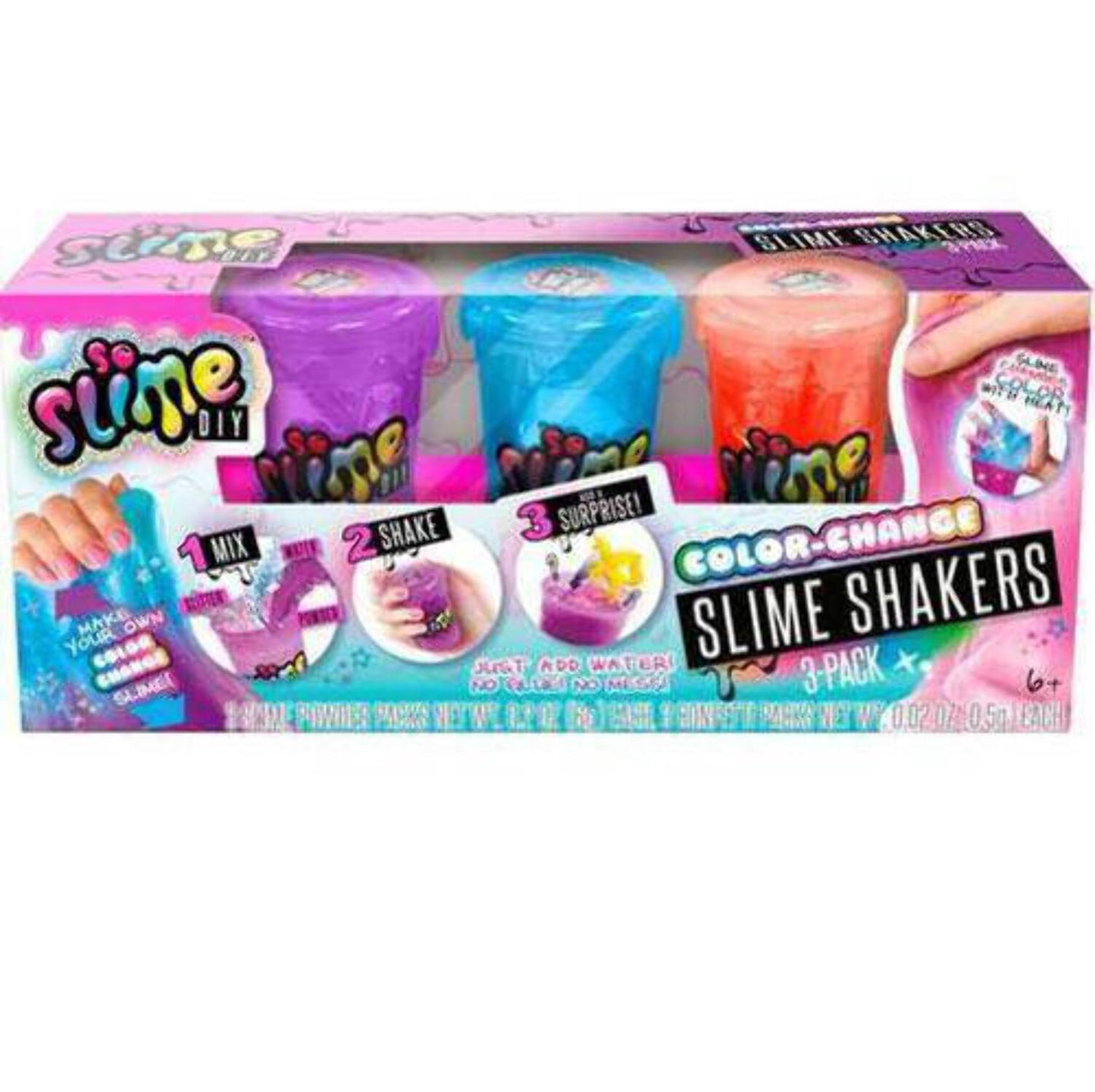 So Slime DIY Color Chaos Slime Shaker 3-Pack - Arts and Crafts Kit