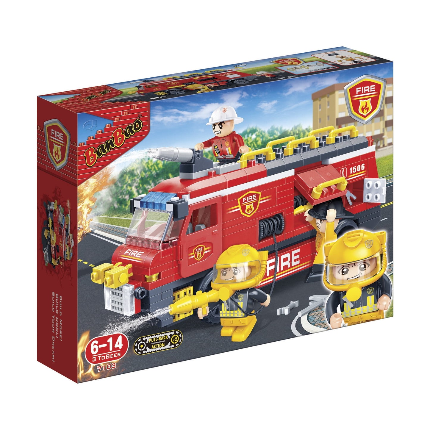 BanBao Fire Rescue Team Playset - Emergency Adventure