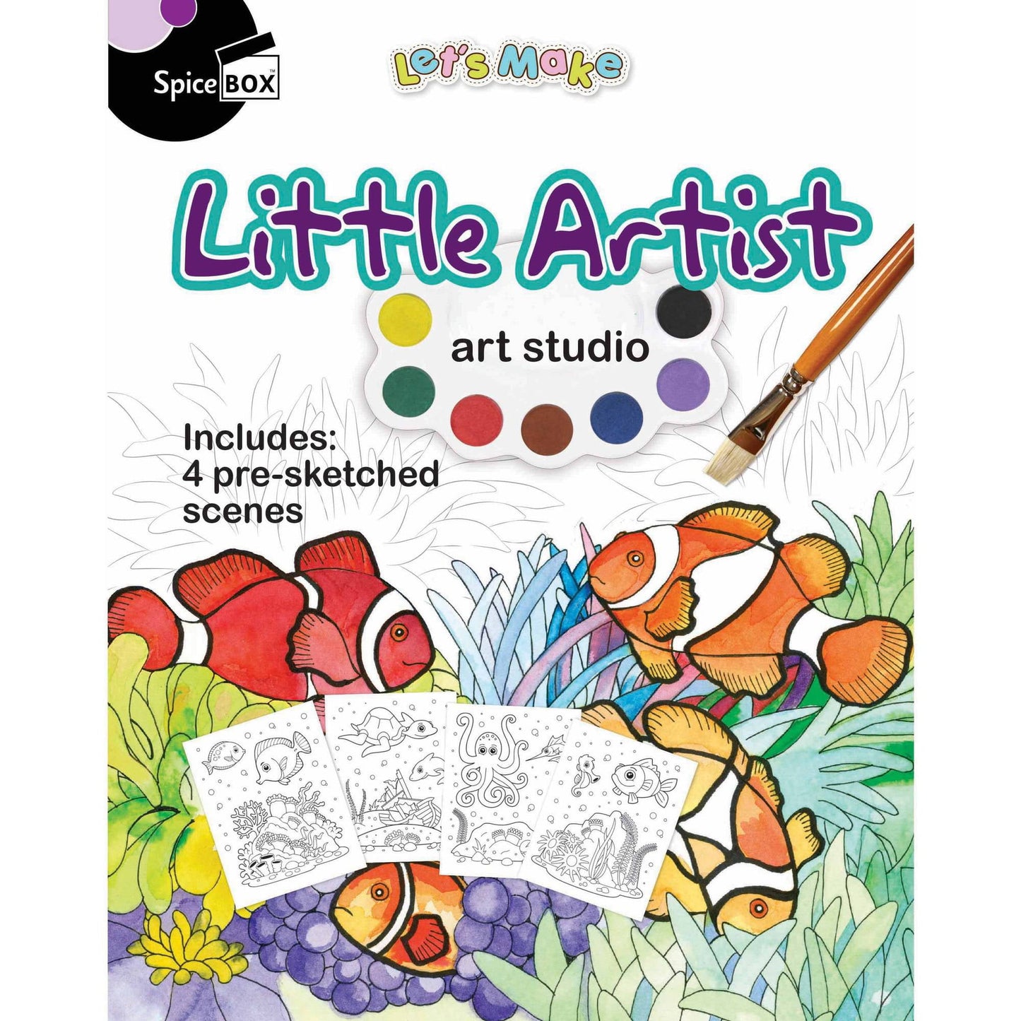 Spicebox Little Artist Complete Art Studio Set for Kids