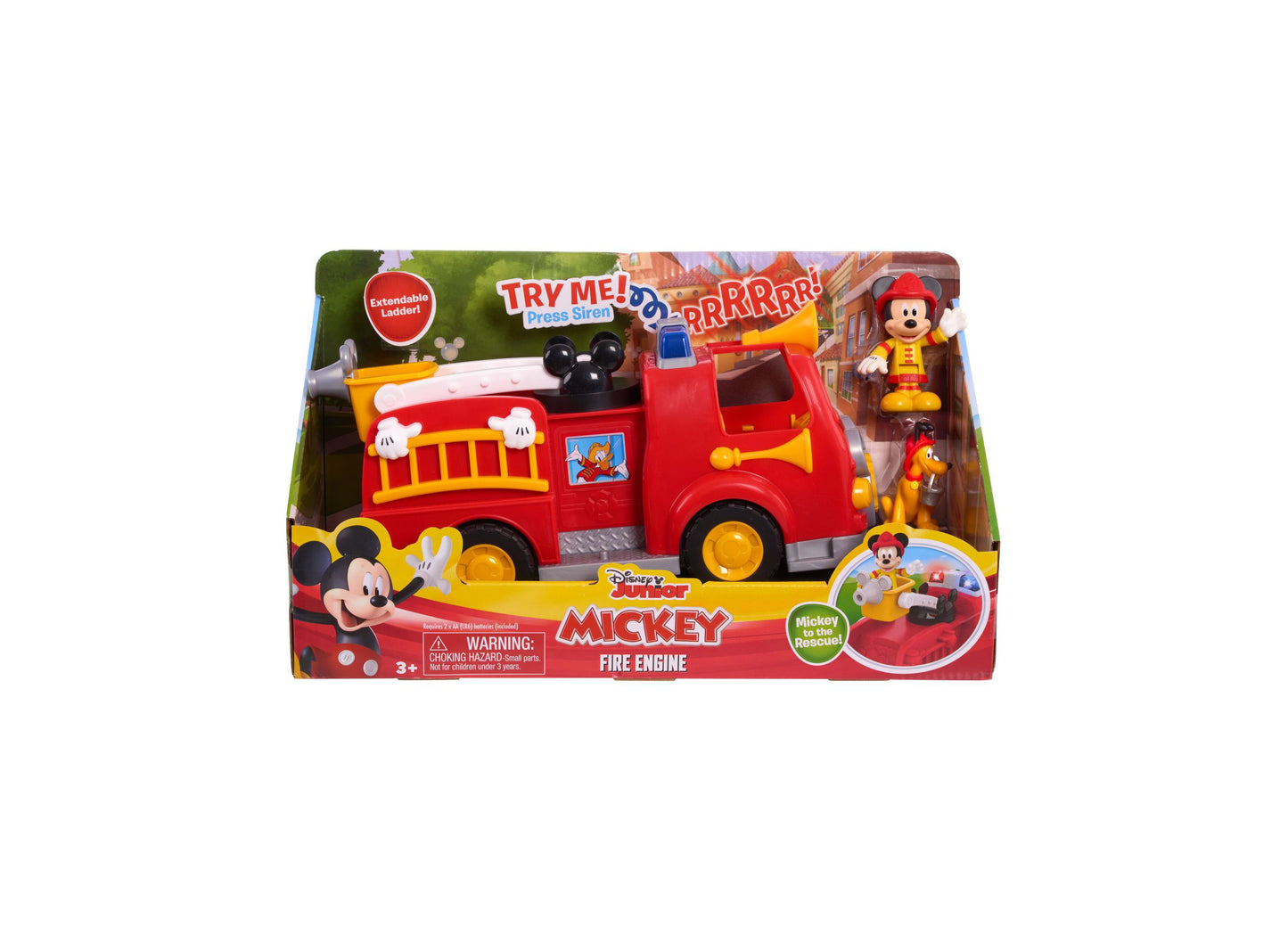 Disney Mickey Mouse Clubhouse Fire Engine with Mickey and Pluto Figures