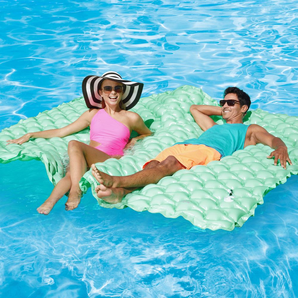 Funsicle Mega Party Mat - Fresh Mint, 101" Inflatable Pool Float