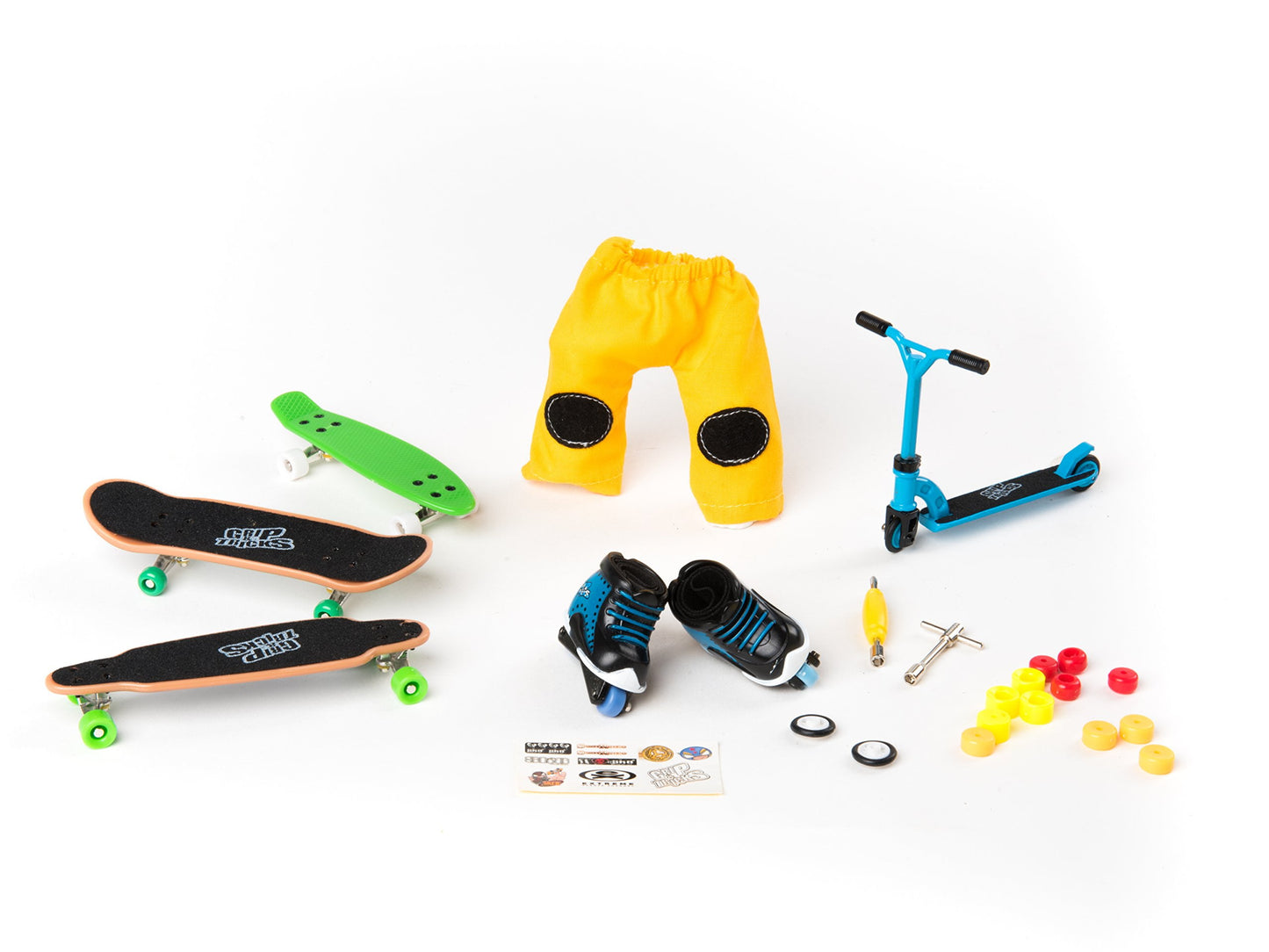 Grip & Tricks All 5 Rider Box Pro Mini Skate and Scooter Set