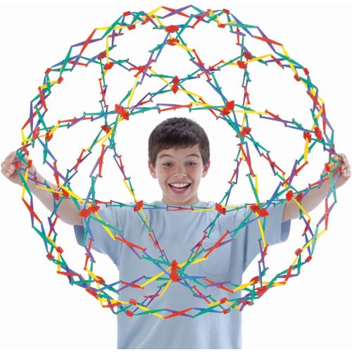 Hoberman Original Rainbow Sphere Expandable Play and Learn Kit