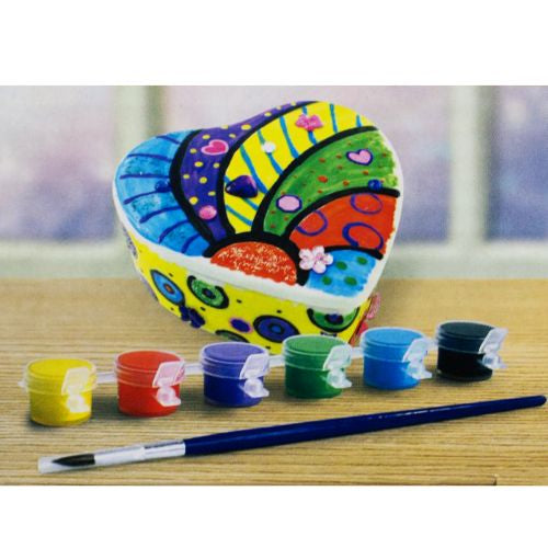 Creative Studio Heart-Shaped DIY Jewelry Box Painting Kit