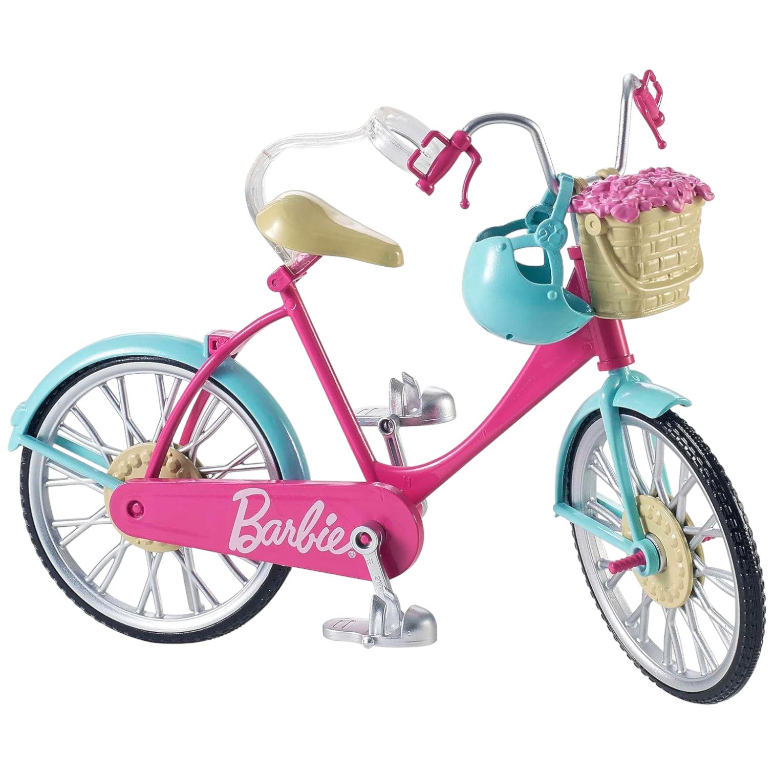 barbie fahrradhelm Girls Barbie Dream Adventure Safety Bike with Helmet and Basket – Toys"R"Us