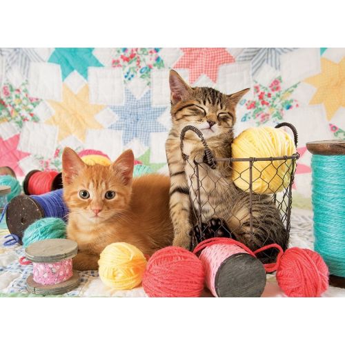 Outset Media Balls of Fluff Kittens & Yarn Jigsaw Puzzle - 1000 pc
