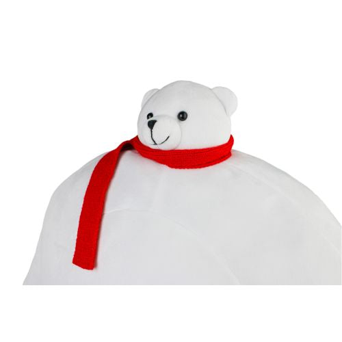 Tiny Headed Polar Pip 15 Inch Bear with Red Scarf