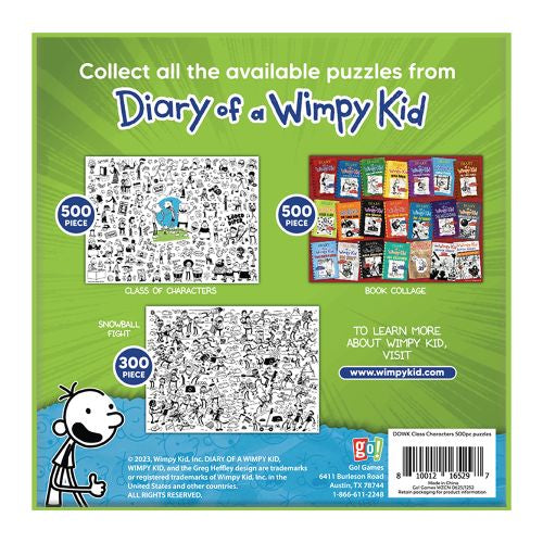 Diary of a Wimpy Kid Class Characters 500 Piece pu