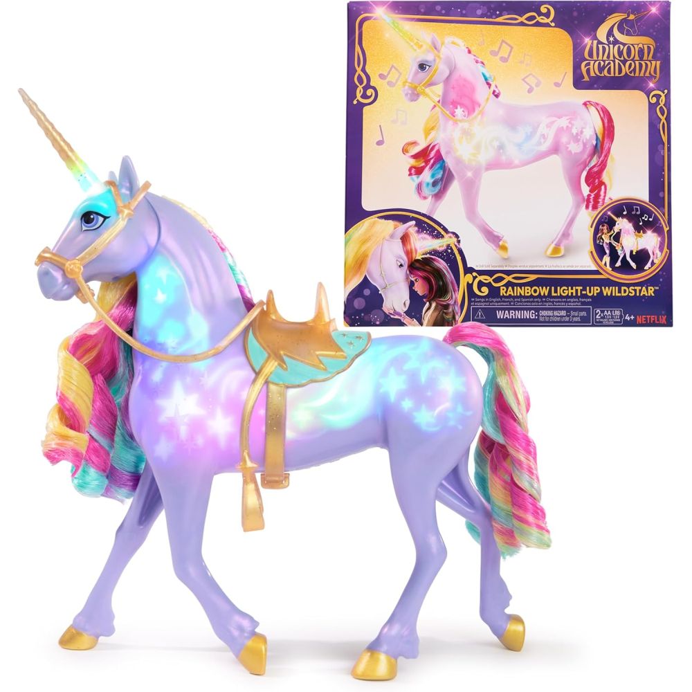 Unicorn Academy Rainbow Light-Up Wildstar Interactive Toy – Toys