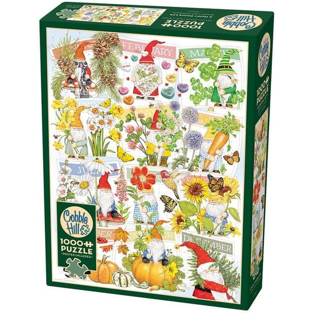 Happy Gnome Life 1000 Piece Puzzle