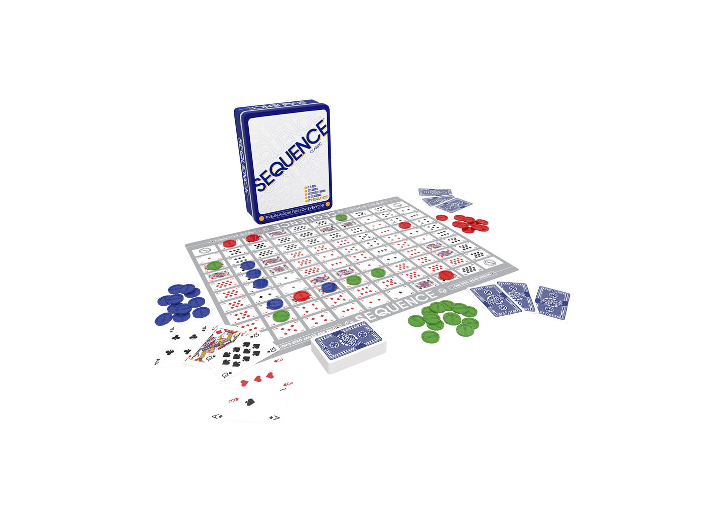 Sequence Strategy Board Game in a Collector's Tin