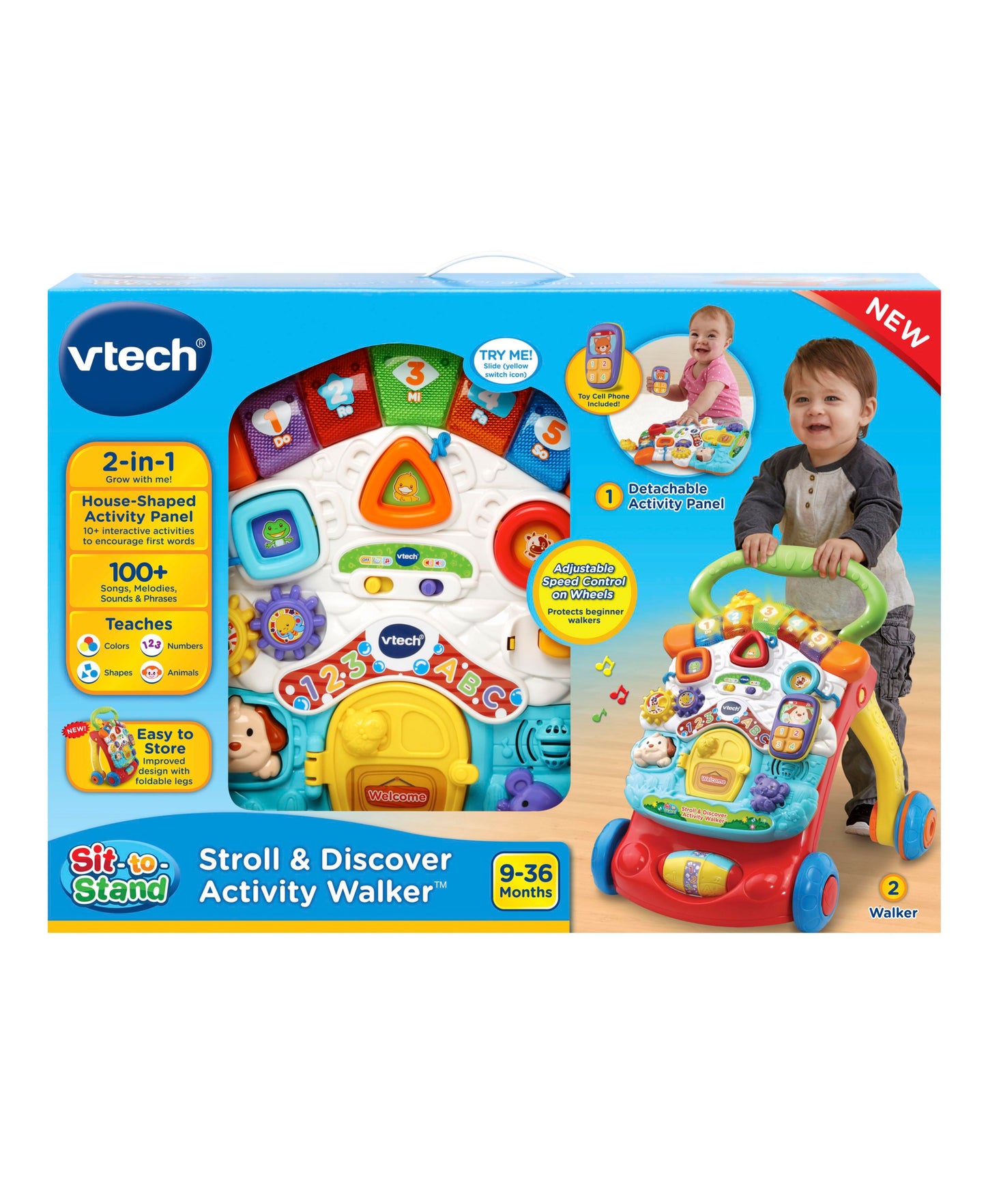 VTech Stroll & Discover Activity Walker - Interactive Toddler Learning Toy