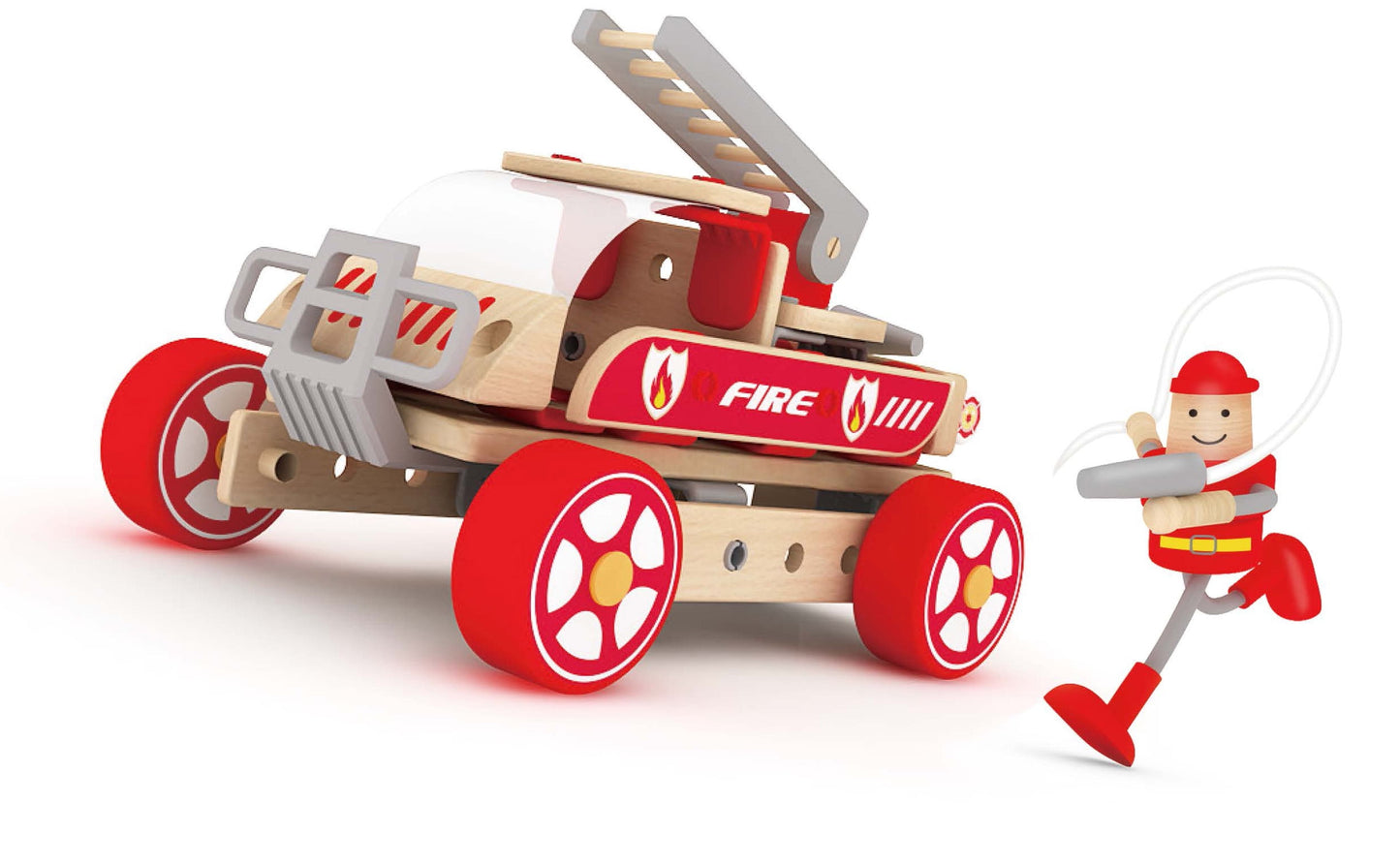 Classic World Bright Red Fire Engine Activity Playset