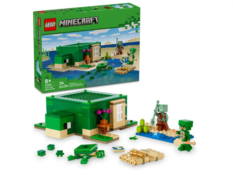 LEGO Minecraft The Turtle Beach House 234-Piece Model 21254 – Toys