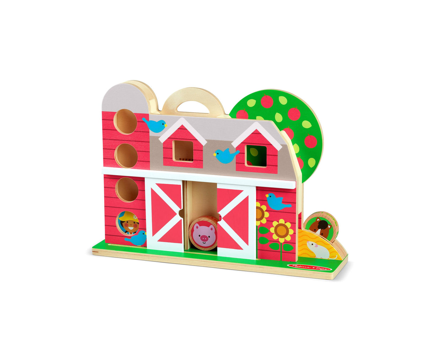 Melissa & Doug GO TOTs Barnyard Tumble – Interactive Farm Play Set