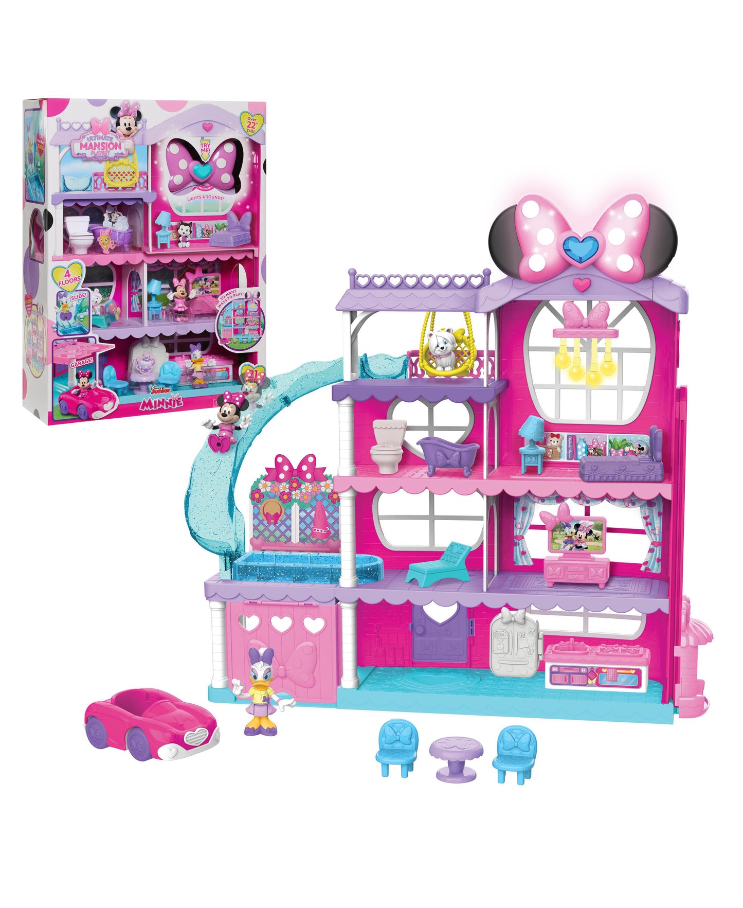 Disney Minnie Mouse Marvelous Mansion Playset - Interactive Dollhouse