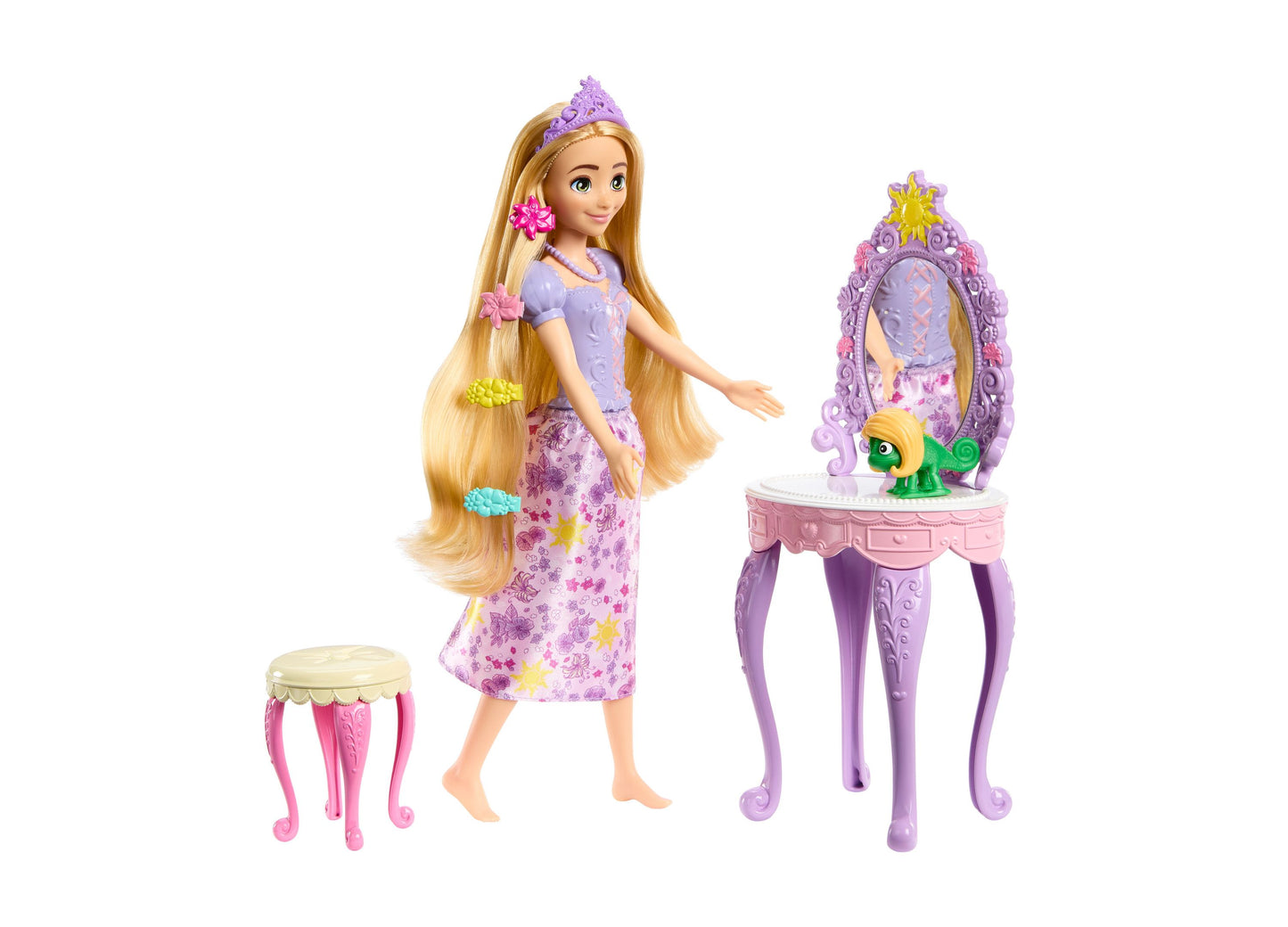 Disney Princess Rapunzel Doll with Vanity and Accessories