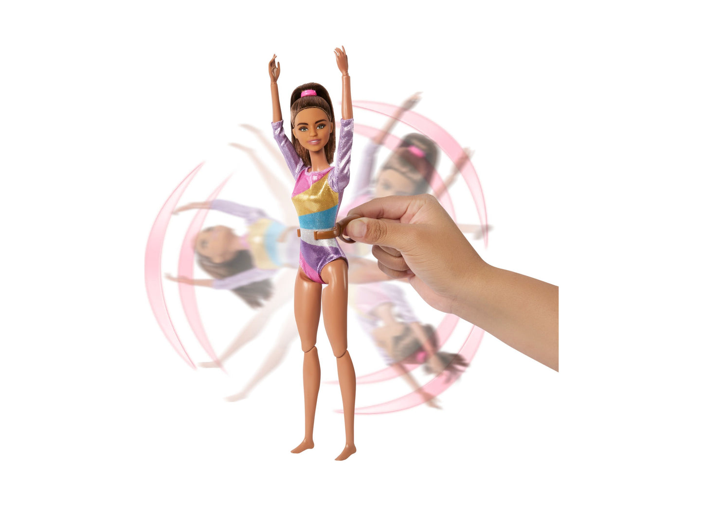 Barbie Gymnastics Play Set - Brunette Fashion Doll with Balance Beam and Accessories