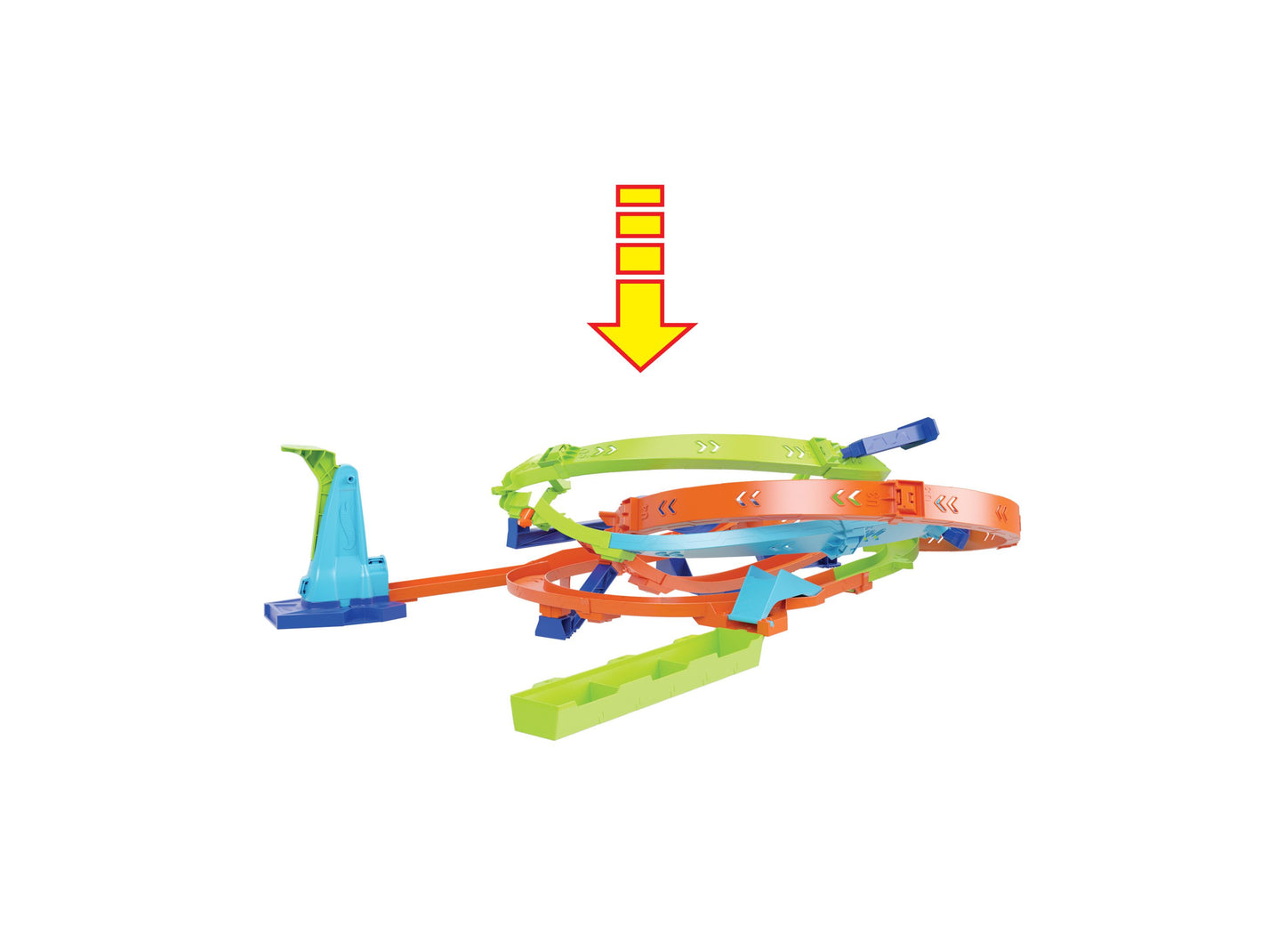 Hot Wheels Action Loop Cyclone Challenge Track Set with 1:64 Scale Toy Car