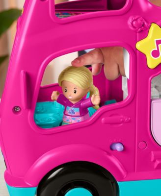 Fisher-Price Little People Barbie Little Dreamcamper RV Playset with Music Lights 2 Figures
