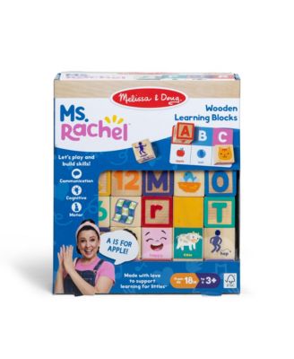 Ms. Rachel Wooden Learning Blocks - Educational Toy Set