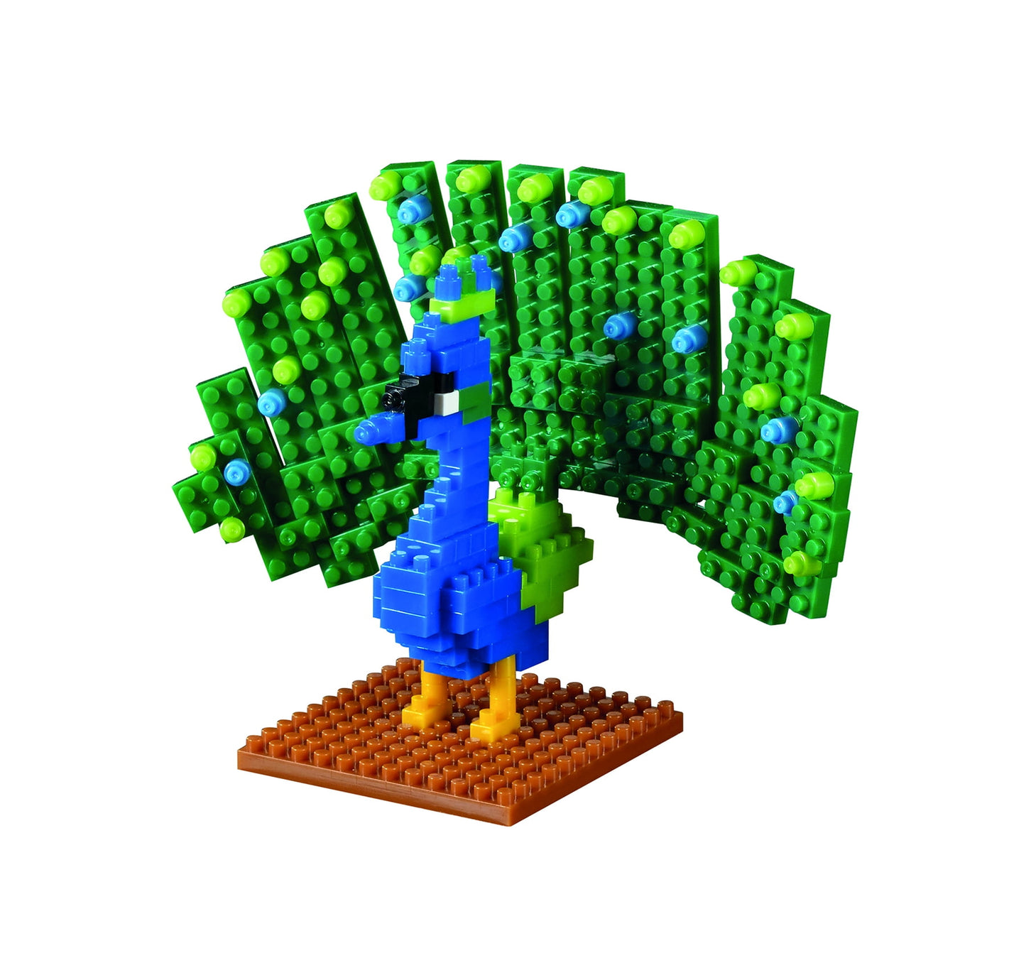 Brixies Vibrant Peacock Nano Building Set - 146 Pieces