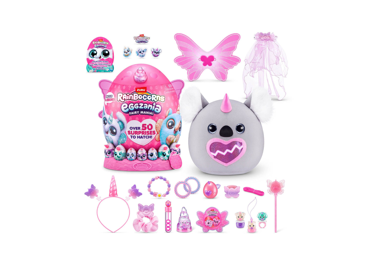 Rainbocorns Eggzania Fairy Mania 50+ Surprises Plush Toy