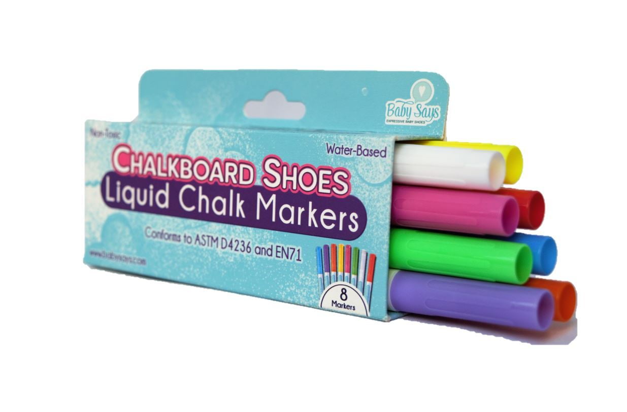 Baby Says Pink Mocs - Chalkboard Sole Moccasins