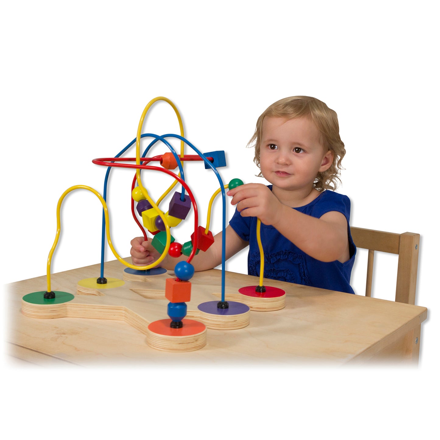Melissa & Doug Classic Wooden Bead Maze - Educational Toy for Toddlers