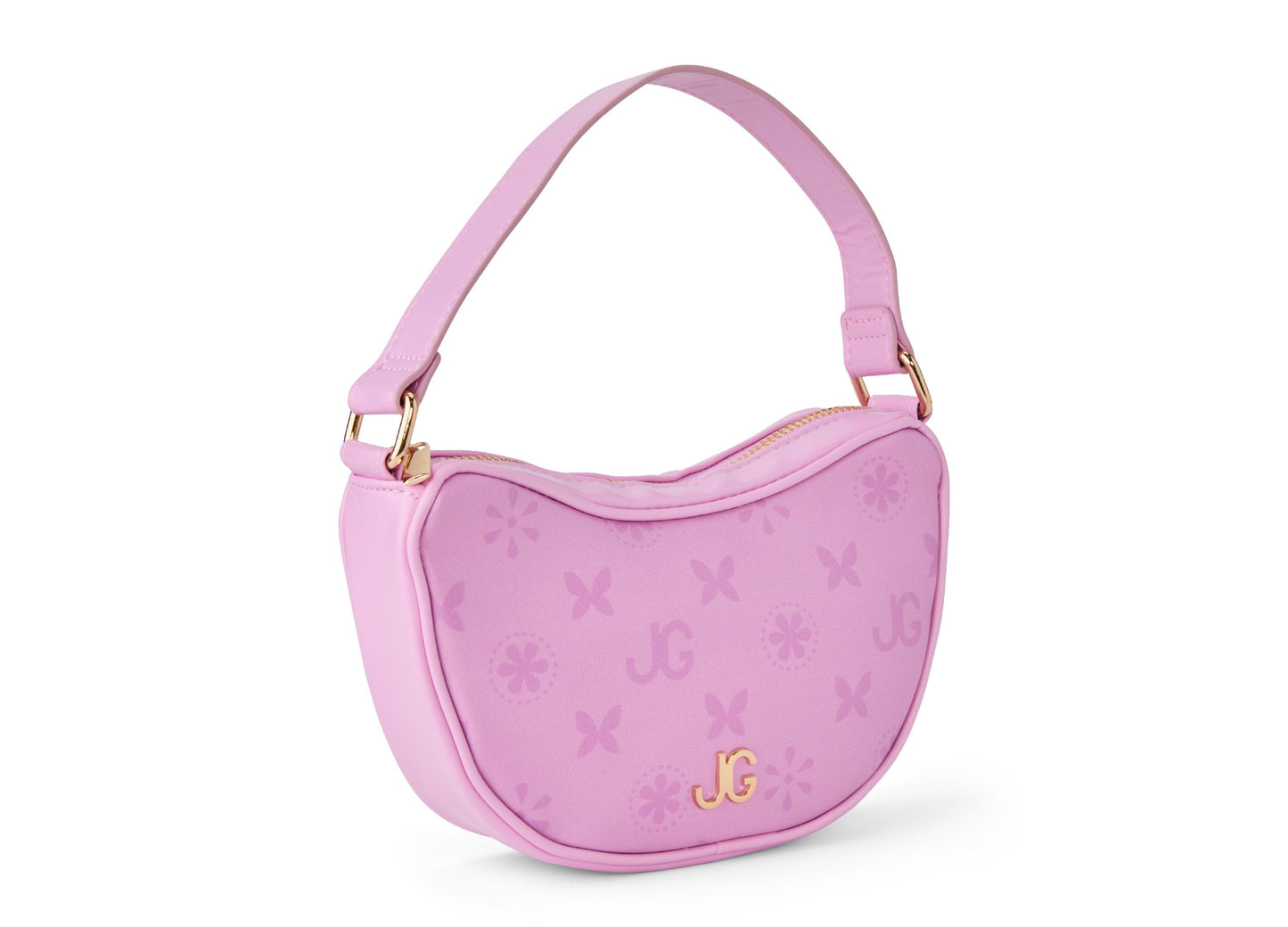 Journey Girls Fashionable Quilted Handbag with Monogram Scarf - Pastel Purple