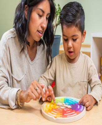 Open The Joy 3-in-1 My Emotions Wheel Wooden Puzzle - 24 pc