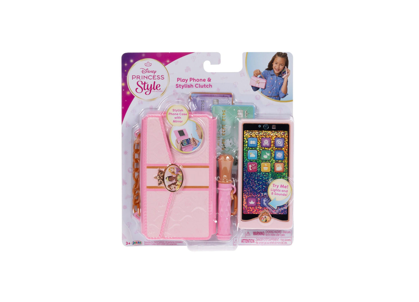 Disney Princess Stylish Play Phone and Clutch Set