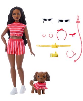Barbie Twinning Looks Fashion Doll with Pet Dog - Blonde Hair