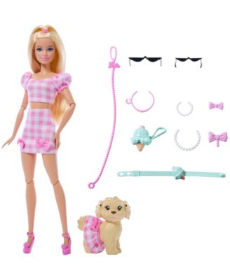Barbie Twinning Looks Fashion Doll with Pet Dog - Matching Outfits