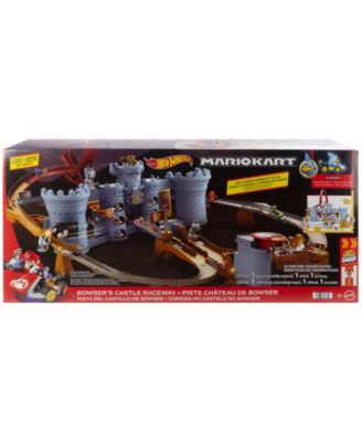 Hot Wheels Mario Kart Bowser's Castle 1:64 Scale Track Set with Kamek Vehicle