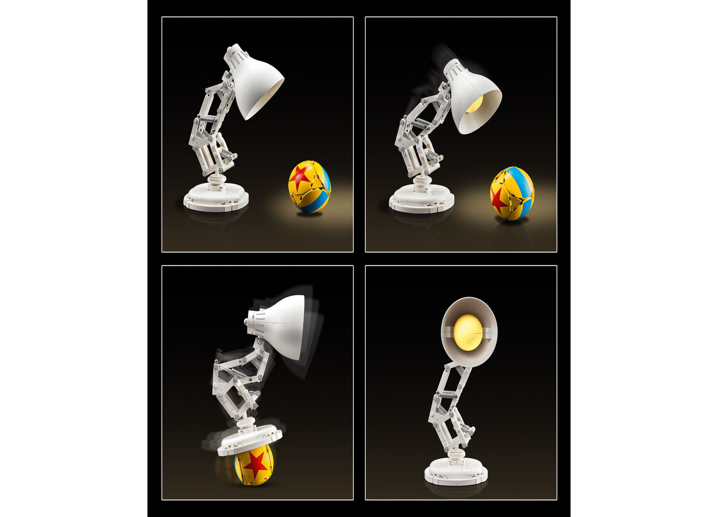 LEGO Ideas Disney Pixar Luxo Jr. Articulated Lamp Set - 613 Pieces