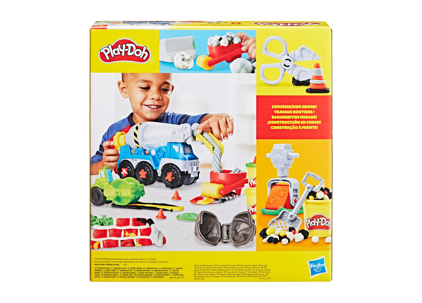 Play-Doh Road Work Fun Playset with Cement Mixer and Accessories
