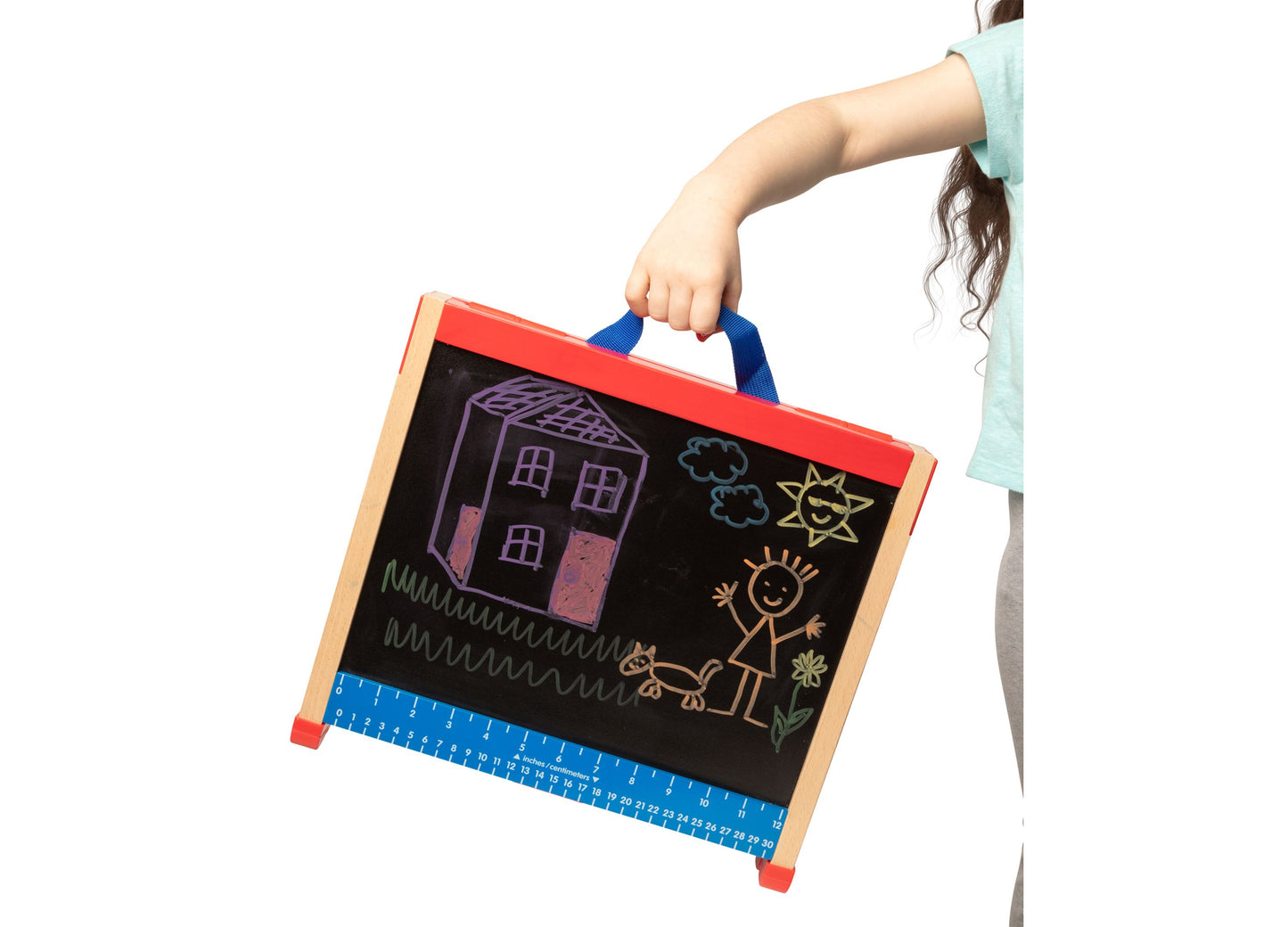 Melissa & Doug Take-Along Double-Sided Activity Easel with Accessories