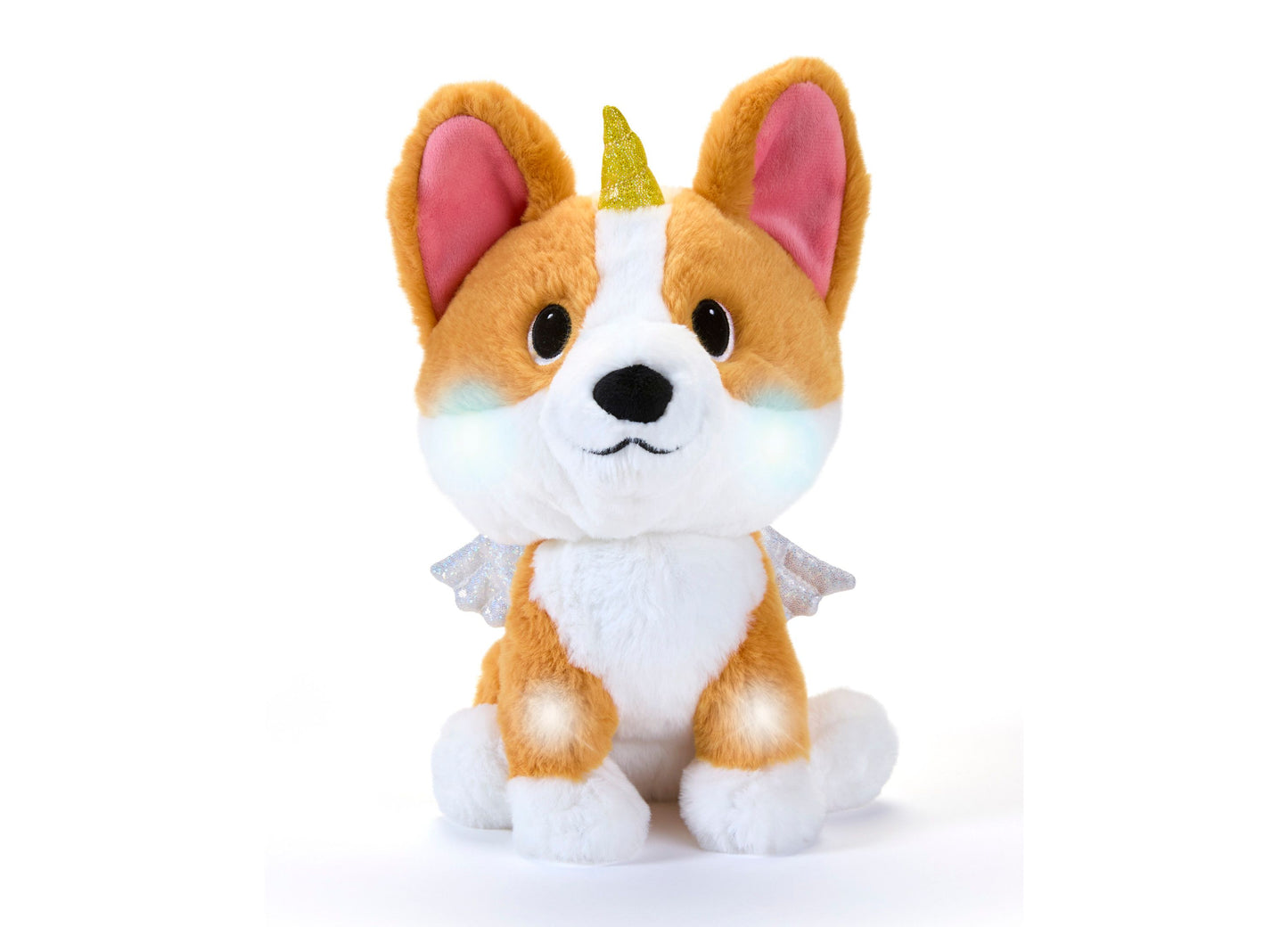 Geoffrey's Toy Box Star Brights 10" Fairy Corgi LED Plush Toy