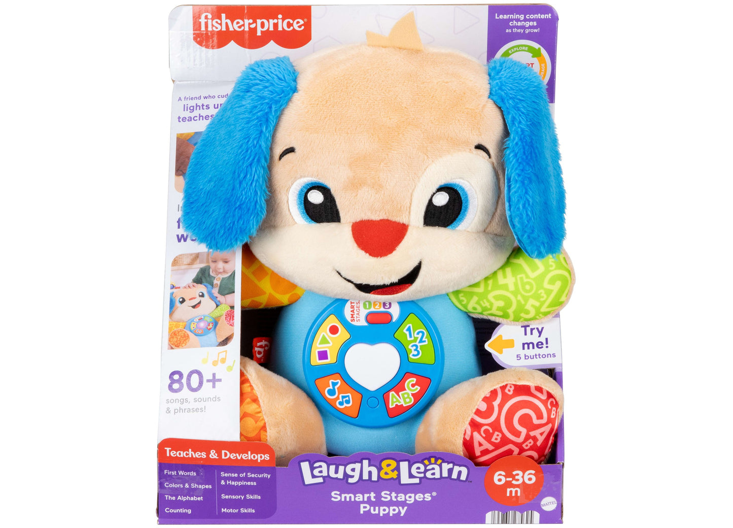 Fisher-Price Laugh and Learn Smart Stages Puppy with Musical Learning