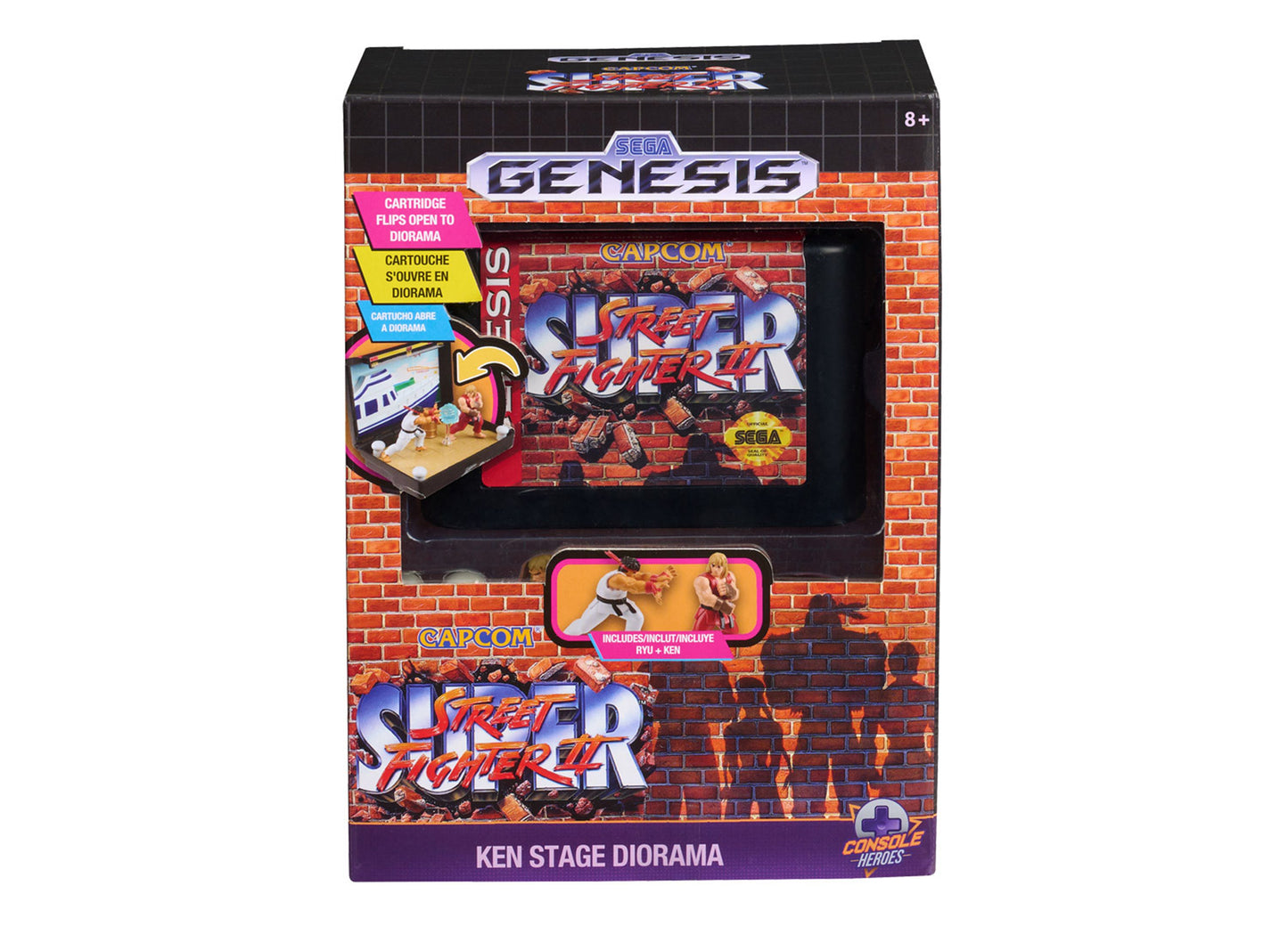 Wilder Toys SEGA Genesis Street Fighter II Diorama – Ryu & Ken