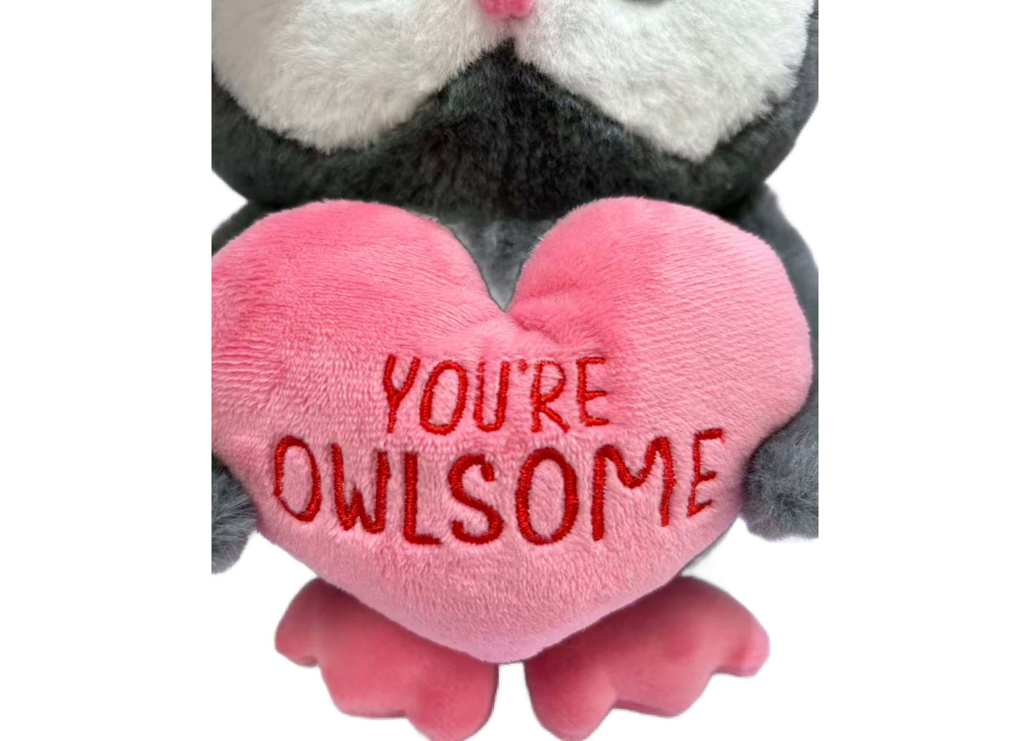 Wild Hippo Valentine's Owl Plush - Cuddly Love-Themed Toy