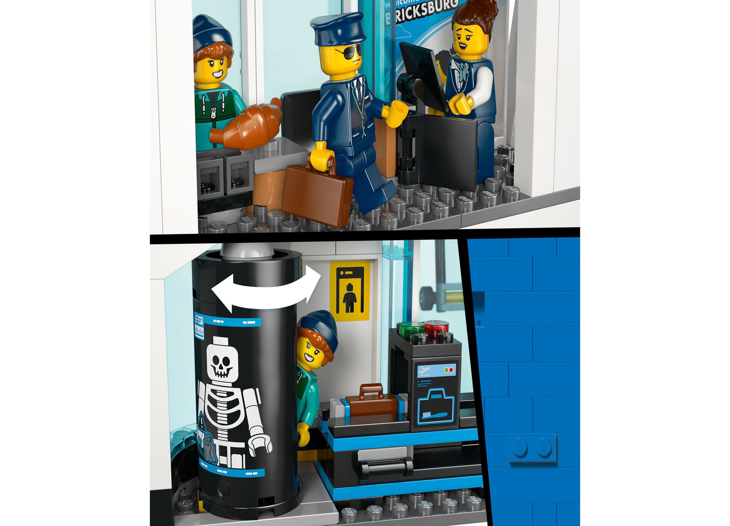 LEGO City Airport Adventure Set with Airplane 60502, 887 Pieces