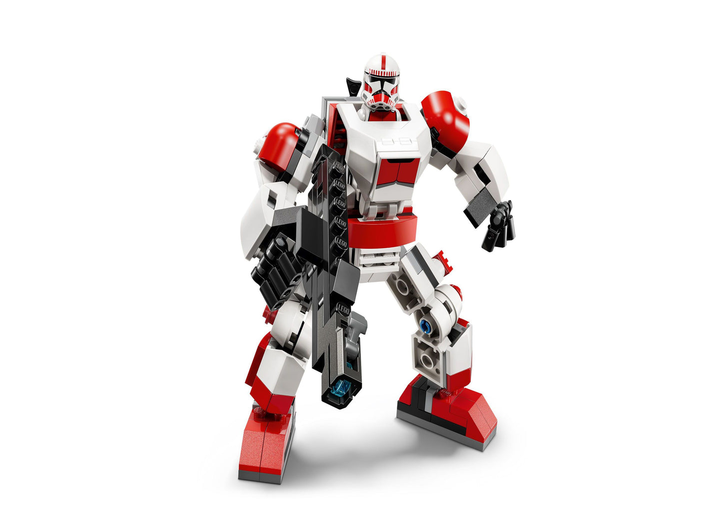 LEGO Star Wars Clone Shock Trooper Mech Toy 75448 red white and black buildable figure