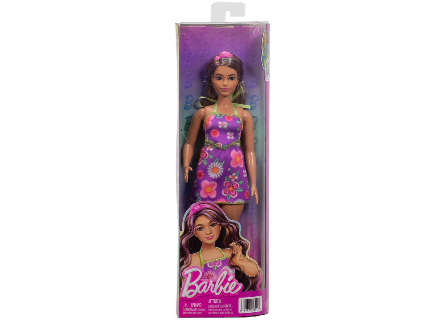 Barbie Fashionistas Doll - Floral Halter Dress with Accessories