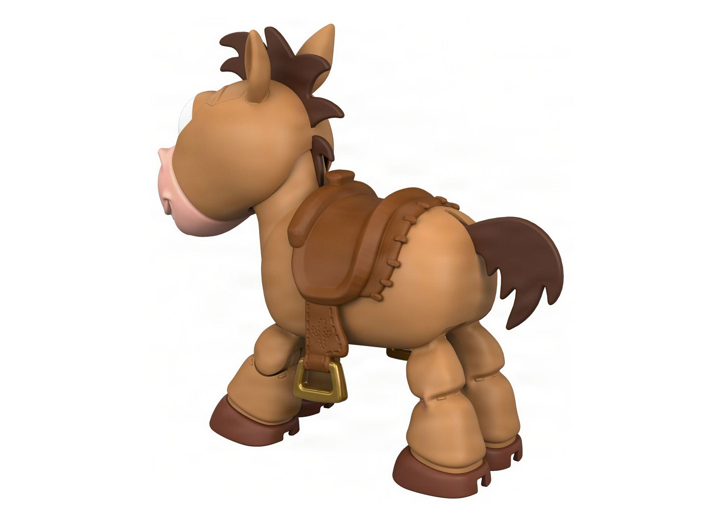 Toy Story Lil Partner Bullseye Posing Horse Action Figure with saddle and brown coloring